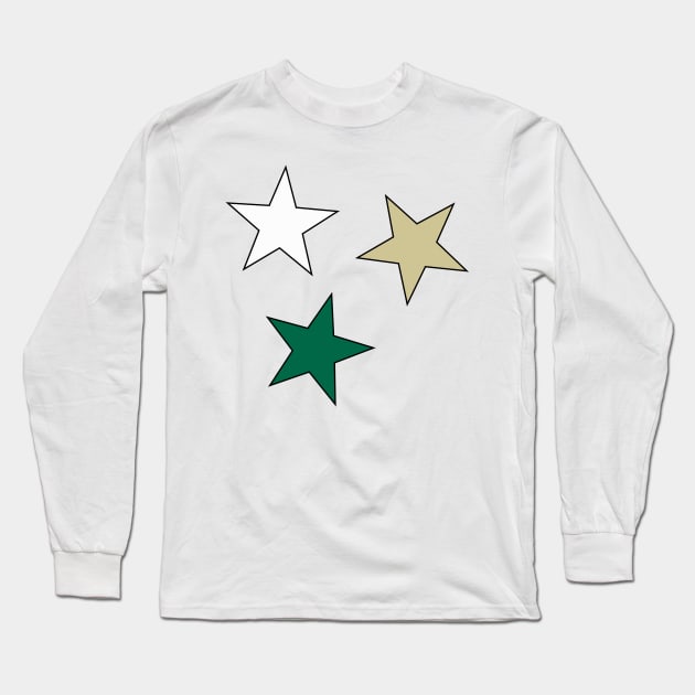 USF Star (3-Pack) Sticker Long Sleeve T-Shirt by AashviPatel